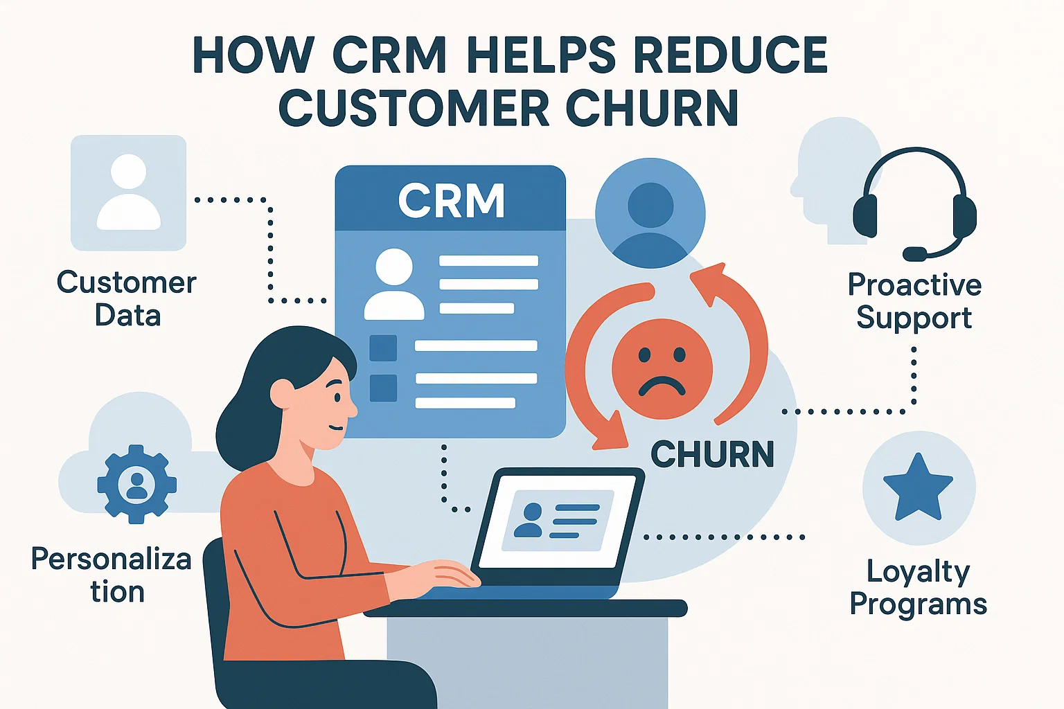 How CRM Helps Reduce Customer Churn Hero Image